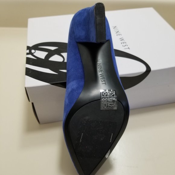 New Nine West Cobal Blue Pumps - Picture 4 of 8